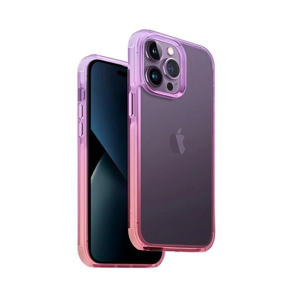 Uniq Combat Duo case for iPhone 14 Pro - lilac and pink