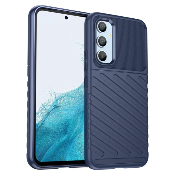 Thunder Case case for Samsung Galaxy A54 5G silicone armored cover blue