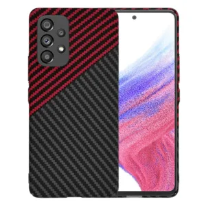 Techsuit - Carbonite FiberShell - Samsung Galaxy A53 5G - Red Vortex