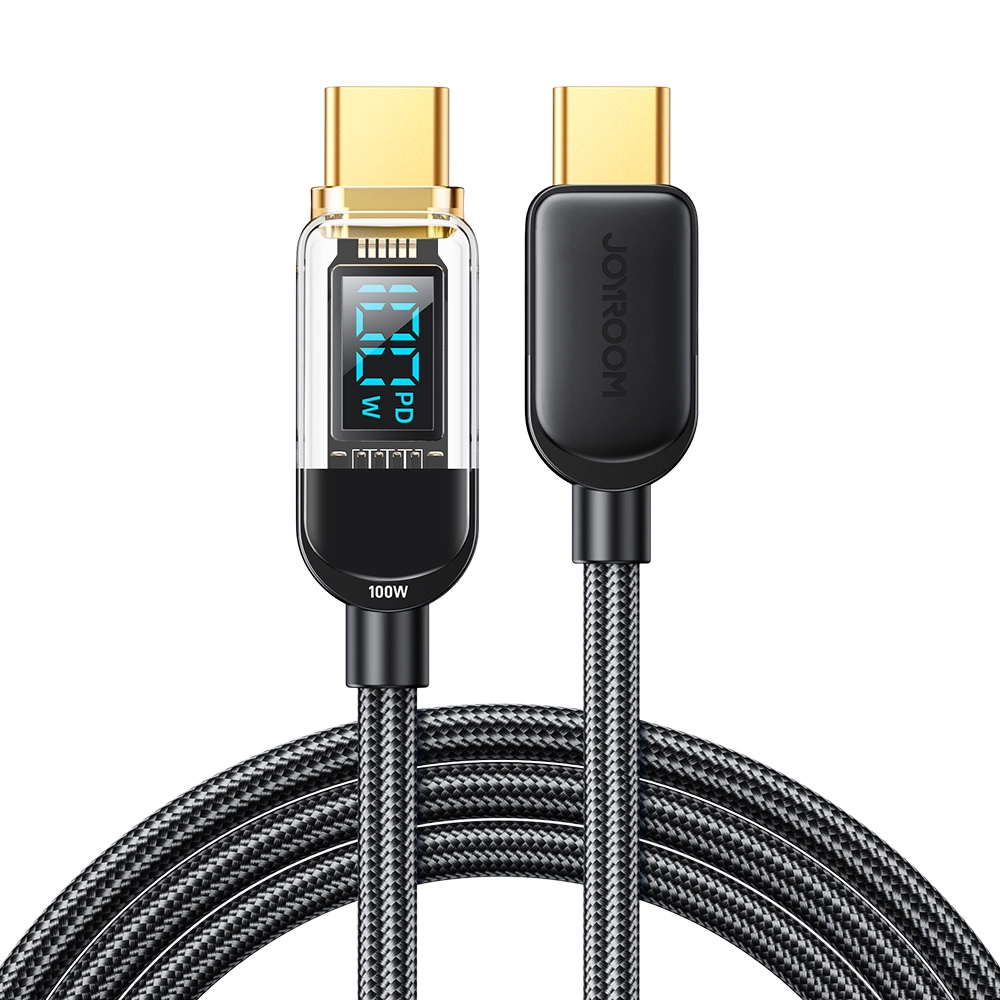 Joyroom A4 USB-C / USB-C 100W 1.2m Cable with Display - Black