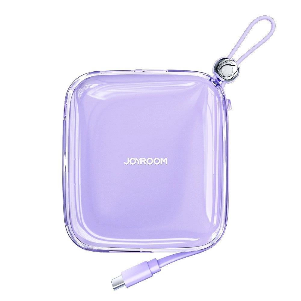 Joyroom powerbank 10000mAh Jelly Series 22.5W with built-in USB C cable purple (JR-L002)