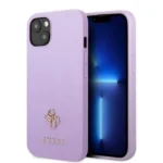 Guess GUHCP13SPS4MU iPhone 13 mini 5.4" purple/purple hardcase Saffiano 4G Small Metal Logo