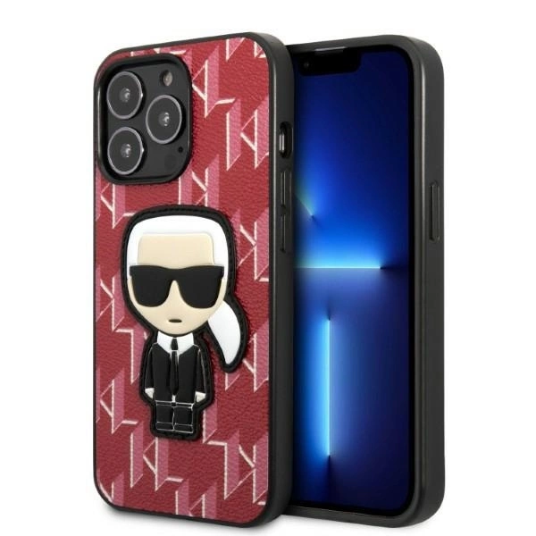 Karl Lagerfeld KLHCP13LPMNIKPI iPhone 13 Pro / 13 6.1" hardcase red/red Monogram Ikonik Patch