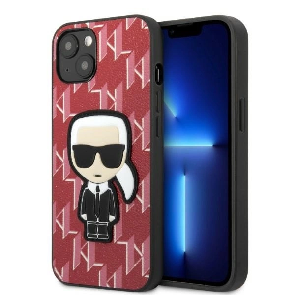 Karl Lagerfeld KLHCP13SPMNIKPI iPhone 13 mini 5.4" hardcase red/red Monogram Ikonik Patch