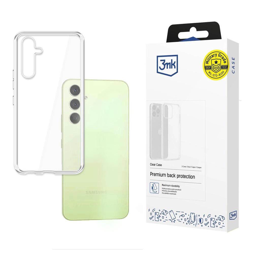 Case for Samsung Galaxy A54 5G silicone series 3mk Clear Case - transparent