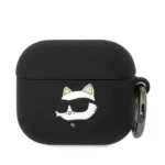 Karl Lagerfeld KLA3RUNCHK AirPods 3 cover black/black Silicone Choupette Head 3D