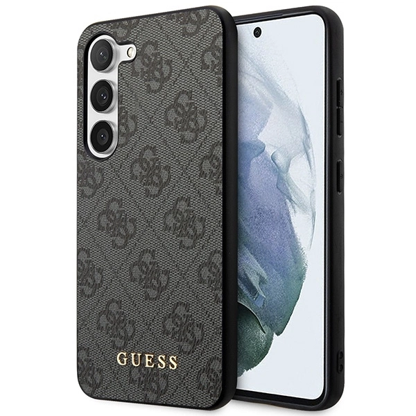 Guess GUHCS23MG4GFGR S23+ S916 grey/grey hardcase 4G Metal Gold Logo