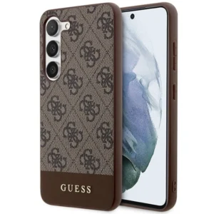 Guess GUHCS23MG4GLBR S23+ S916 brown/brown hardcase 4G Stripe Collection