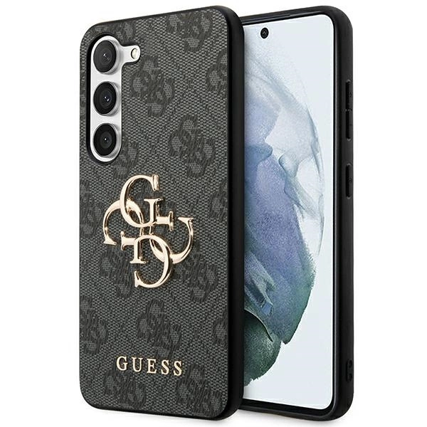 Guess GUHCS23S4GMGGR S23 S911 grey/grey hardcase 4G Big Metal Logo