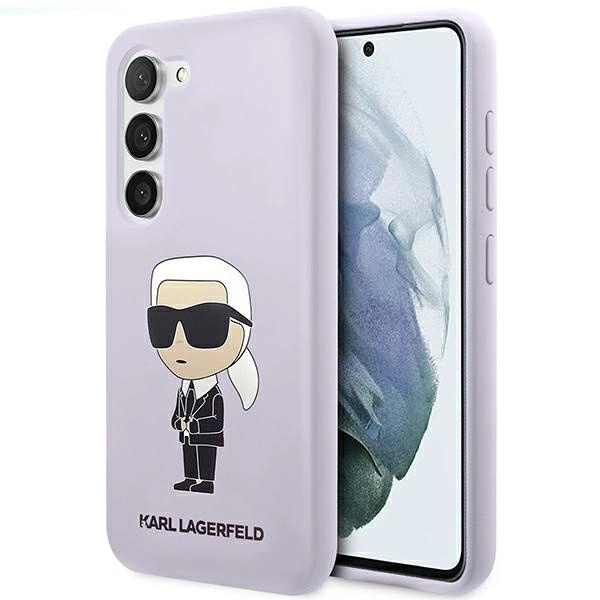 Karl Lagerfeld KLHCS23MSNIKBCU S23+ S916 hardcase purple/purple Silicone Ikonik