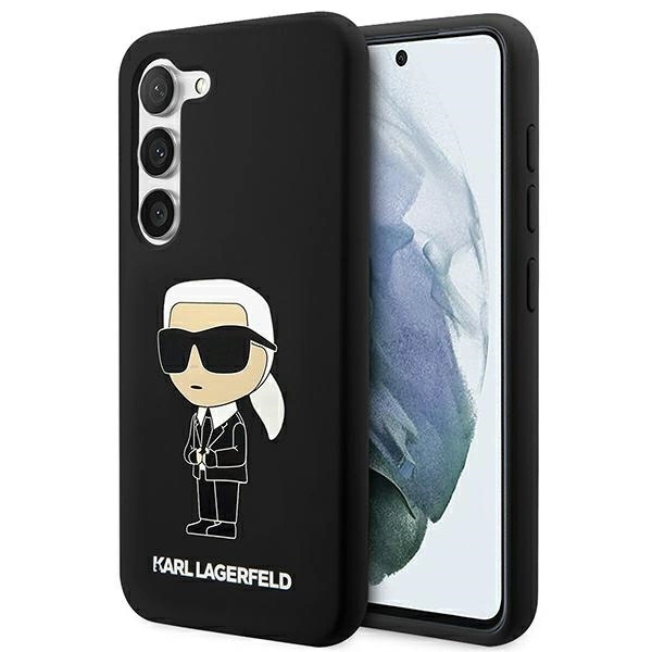 Karl Lagerfeld KLHCS23SSNIKBCK S23 S911 hardcase black/black Silicone Ikonik