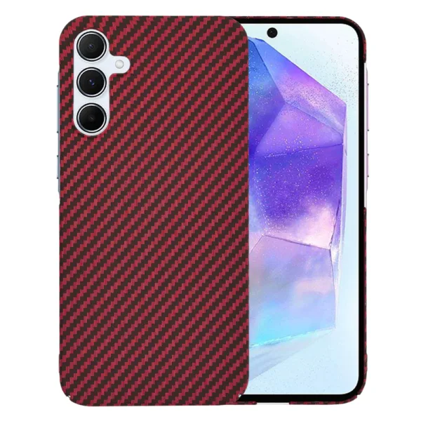 Techsuit - Carbonite FiberShell - Samsung Galaxy A55 5G - Red