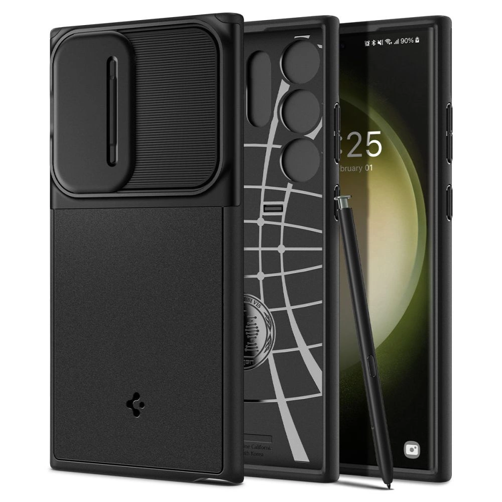 Spigen Optik Armor Case for Samsung Galaxy S23 Ultra - Black