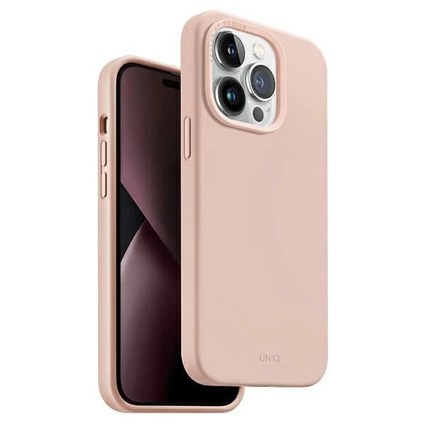 Uniq Lino Hue Magclick Charging case for iPhone 14 Pro Max - pink