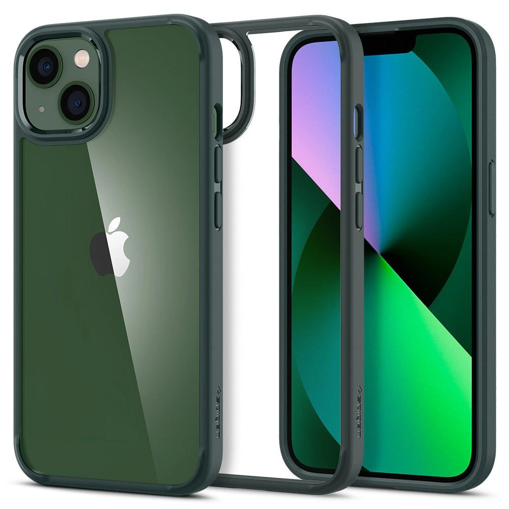 Spigen Ultra Hybrid iPhone 13 Case - Dark Green