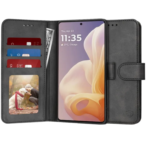 Techsuit - Diary Book - Motorola Moto G85 - Black