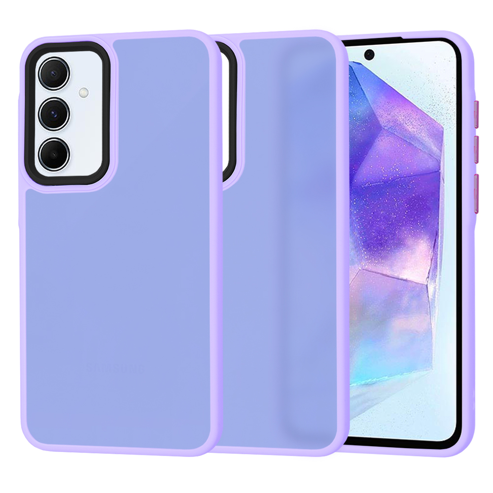 Techsuit - HaloFrost Series - Samsung Galaxy A55 5G - Light Purple