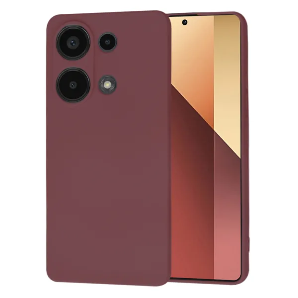 Techsuit - SoftFlex - Xiaomi Redmi Note 13 Pro 4G / Poco M6 Pro 4G - Plum Red