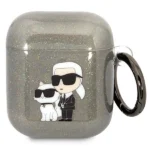 Karl Lagerfeld KLA2HNKCTGK Airpods 1/2 cover black/black Gliter Karl&Choupette