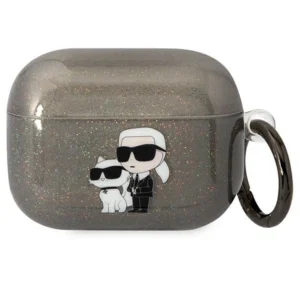 Karl Lagerfeld KLAPHNKCTGK Airpods Pro cover black/black Gliter Karl&Choupette