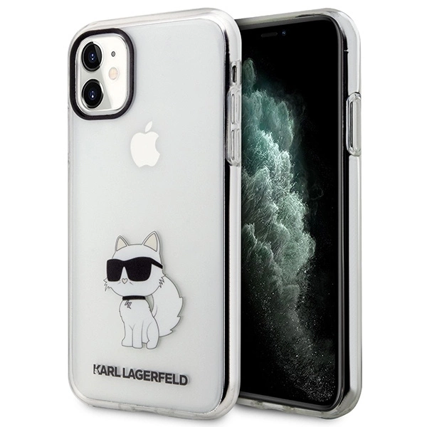 Karl Lagerfeld case for iPhone 11 / XR from the Ikonik Choupette series - transparent