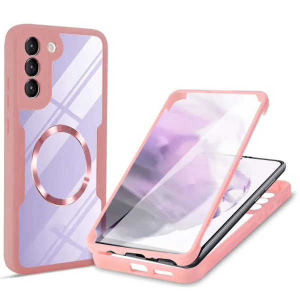 Techsuit - ColorVerse 360 MagSafe Series + Screen Protector - Samsung Galaxy S23 - Pink