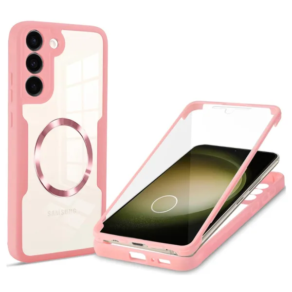 Techsuit - ColorVerse 360 MagSafe Series + Screen Protector - Samsung Galaxy S23 Plus - Pink