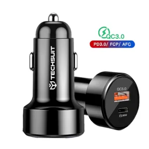 Techsuit - Car Charger Premium (TE-P31) - USB QC3.0 18W