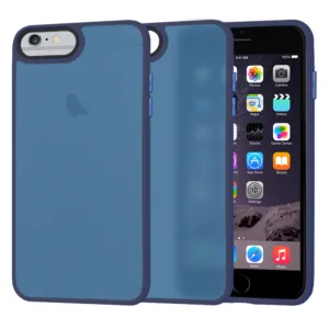 Techsuit - HaloFrost Series - iPhone 6 Plus/ iPhone 6s Plus / iPhone 7 Plus / iPhone 8 Plus - Deep Blue