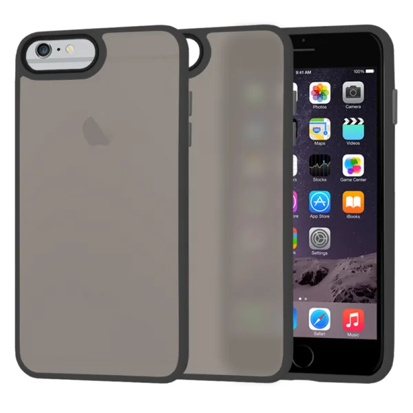 Techsuit - HaloFrost Series - iPhone 6 Plus/ iPhone 6s Plus / iPhone 7 Plus / iPhone 8 Plus - Black