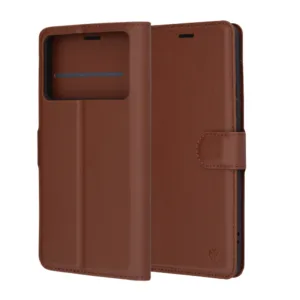 Techsuit - Leather Folio - Xiaomi Poco F6 Pro - Brown