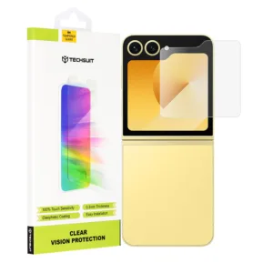 Techsuit - Clear Vision Glass [Outside Screen] - Samsung Galaxy Z Flip6 - Transparent