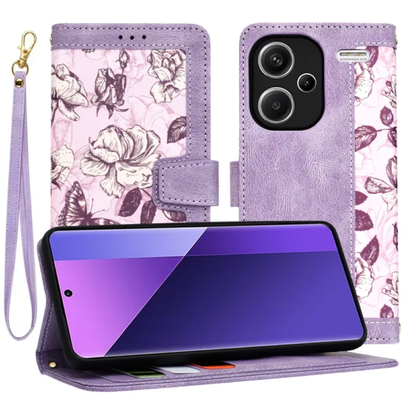 Techsuit - FlipCraft - Xiaomi Redmi Note 13 Pro+ 5G - Mysterious Purple