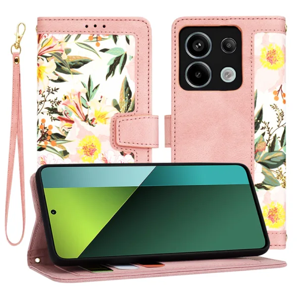 Techsuit - FlipCraft - Xiaomi Redmi Note 13 Pro 5G / Poco X6 - Sweetheart Pink