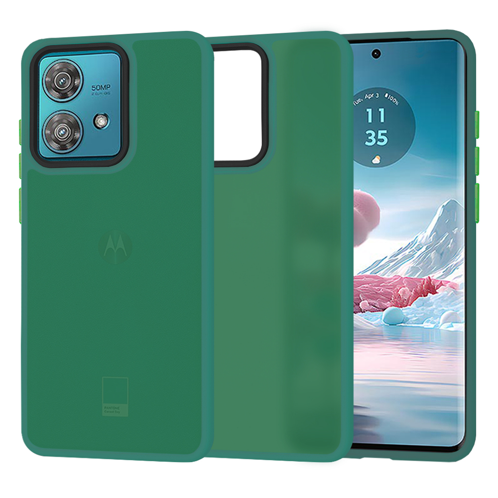 Techsuit - HaloFrost Series - Motorola Edge 40 Neo - Midnight Green