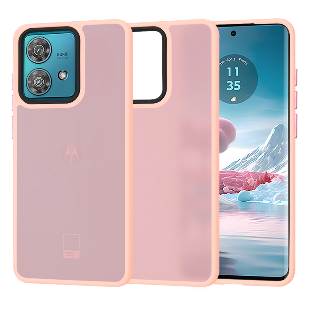 Techsuit - HaloFrost Series - Motorola Edge 40 Neo - Pink