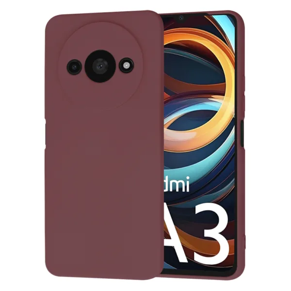 Techsuit - SoftFlex - Xiaomi Redmi A3 - Plum Red