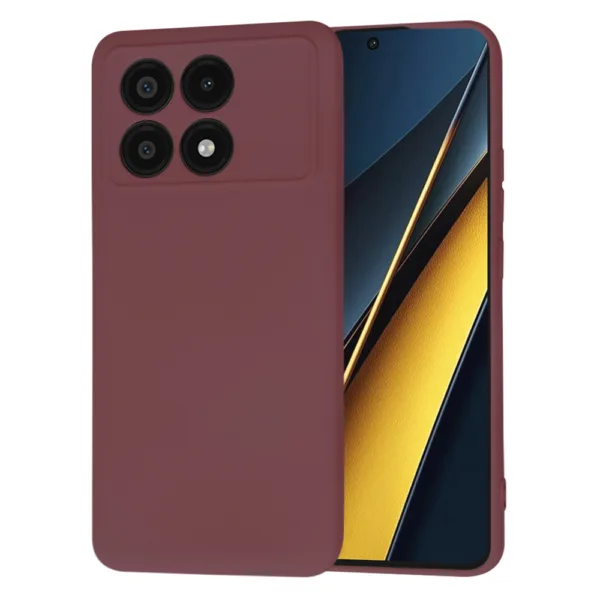 Techsuit - SoftFlex - Xiaomi Poco X6 Pro - Plum Red