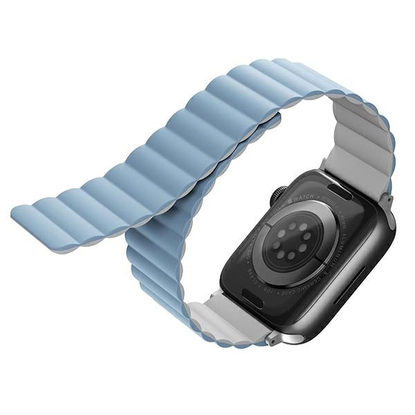 Uniq Revix strap for Apple Watch 1/2/3/4/5/6/7/8/SE/SE2/Ultra 42/44/45/49mm - white and blue