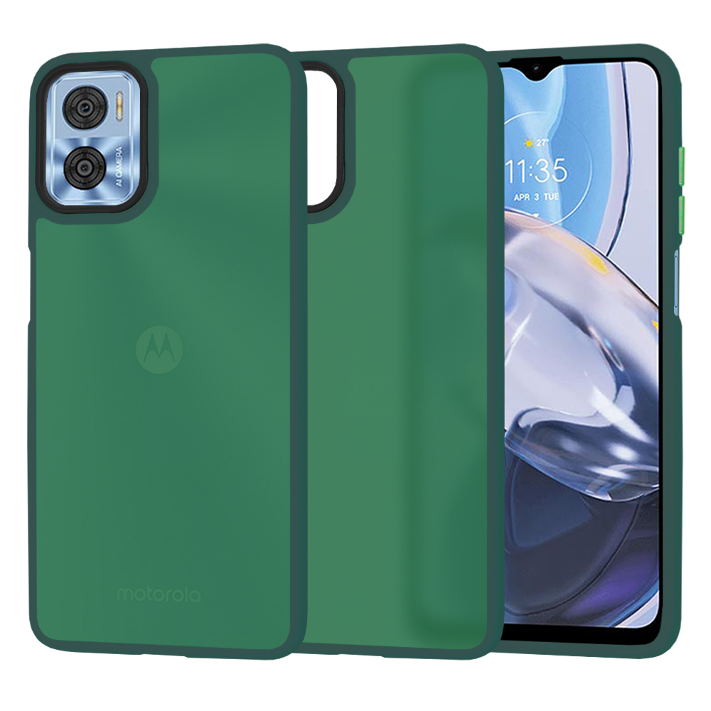 Techsuit - HaloFrost Series - Motorola Moto E22 / Moto E22i - Midnight Green