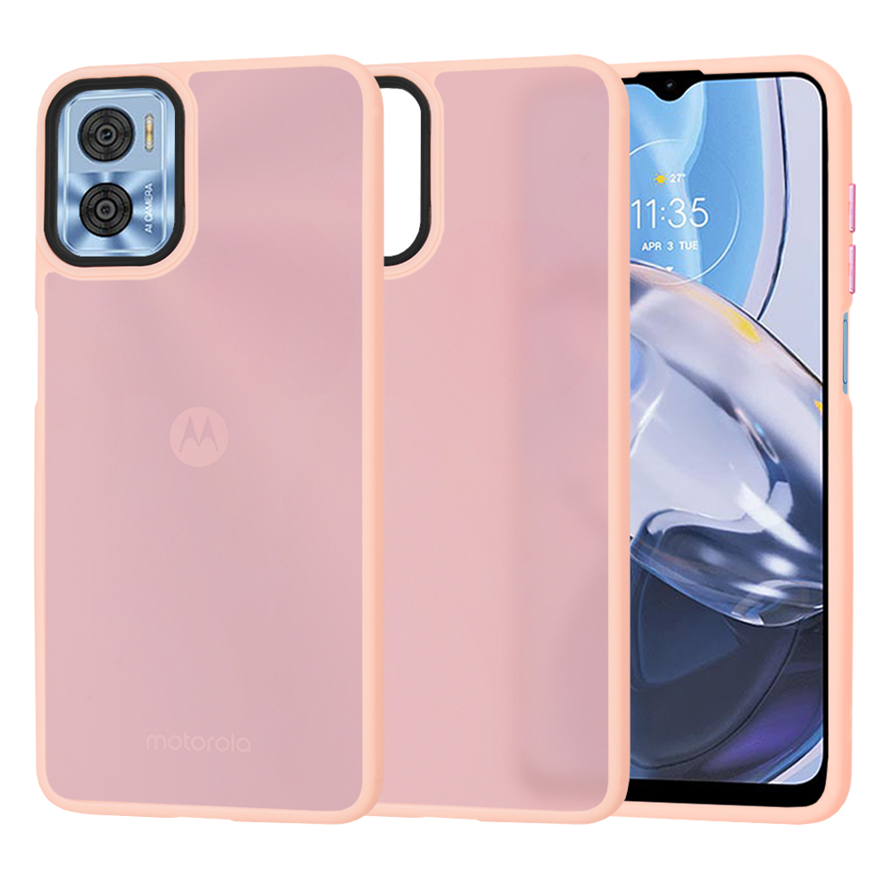 Techsuit - HaloFrost Series - Motorola Moto E22 / Moto E22i - Pink