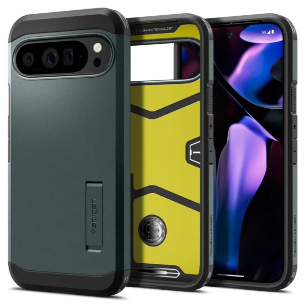 Spigen - Tough Armor - Google Pixel 9 Pro XL - Abyss Green