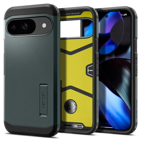 Spigen - Tough Armor - Google Pixel 9/ 9 Pro - Abyss Green