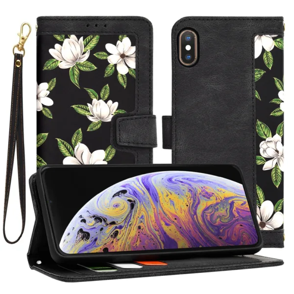 Techsuit - FlipCraft - iPhone XS Max - Flowers of the Dawn