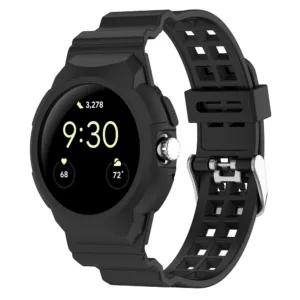 Techsuit - Watchband (W065) - Google Pixel Watch / Watch 2 / Watch 3 41mm - Black