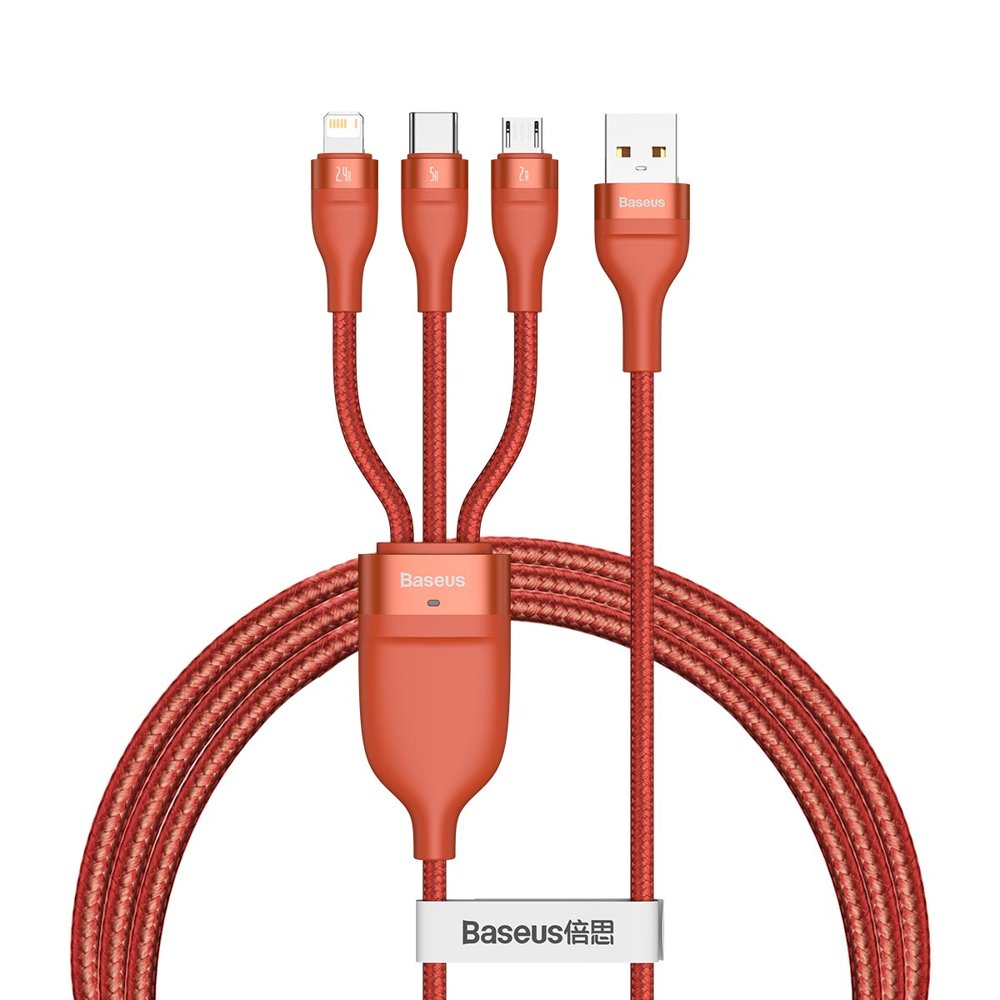 Baseus - Data Cable Flash Series 3in1 (CA1T3-07) - USB to Type-C