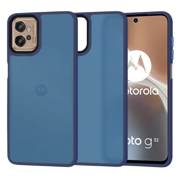 Techsuit - HaloFrost Series - Motorola Moto G32 - Deep Blue