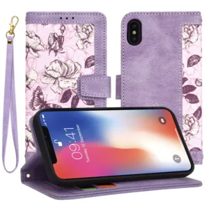 Techsuit - FlipCraft - iPhone X / iPhone XS - Mysterious Purple