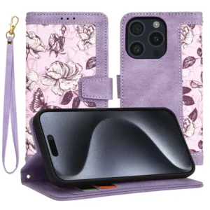 Techsuit - FlipCraft - iPhone 15 Pro - Mysterious Purple