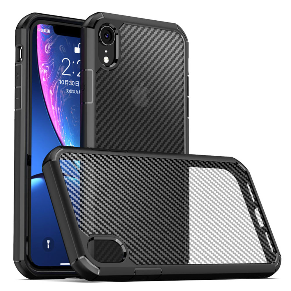 Techsuit - CarbonFuse - iPhone XR - Black